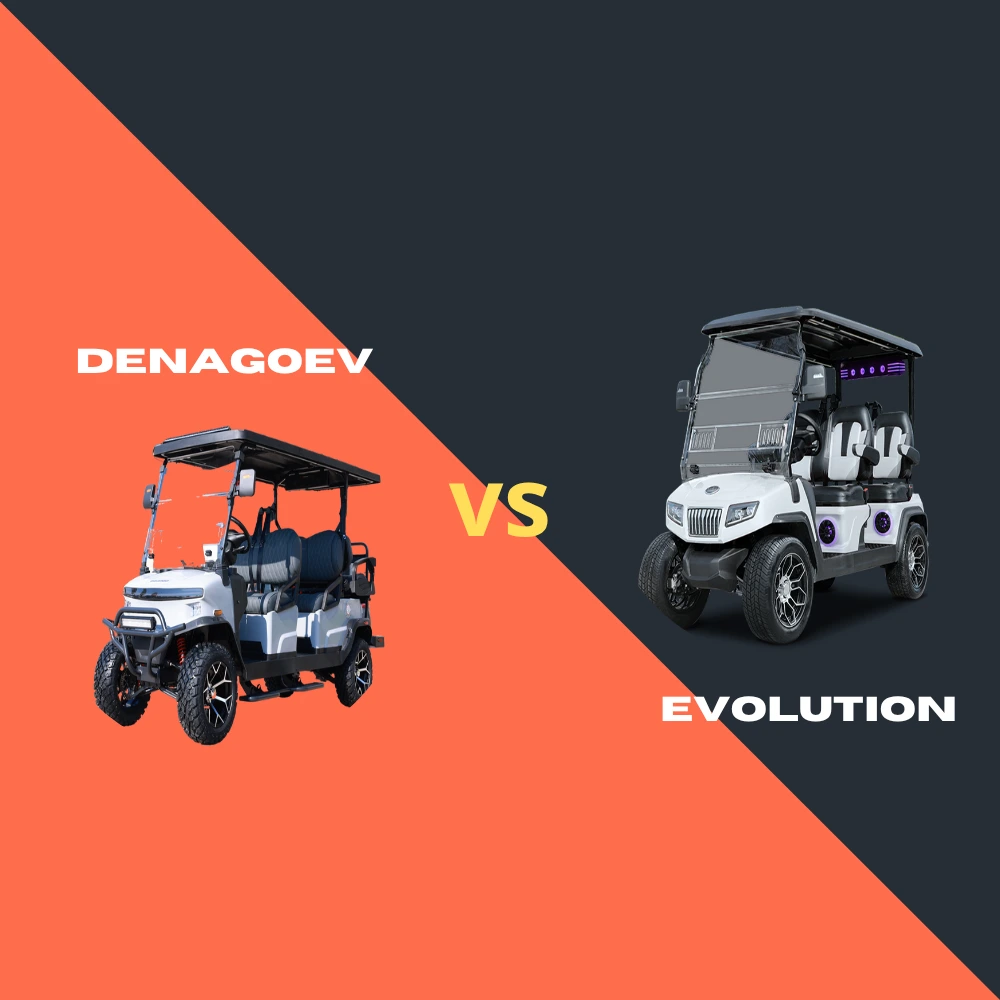Denago vs Evolution golf cart